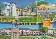 KOŃSKIE - ORANŻERIA EGIPSKA - PAŁAC - KOŚCIÓŁ - RYNEK - POMNIK - HERB