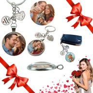 BRELOK ZE ZDJĘCIEM PERSONALIZOWANY PREZENT NA DZIEŃ KOBIET DLA DZIEWCZYNY