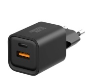 Ładowarka sieciowa Quick Charge SILVER MONKEY GaN 35W USB-C PD, USB QC | BK
