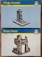 Village Fountain i House Corner - Italeri 6410 i 6413 - 1/35