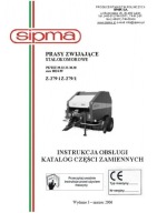 SIPMA Z-279, Z-279/1 - instrukcja obsługi, katalog części pras (2006)