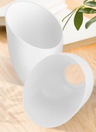 Abażur do lampy żyrandola kinkiet na e14 Art Deco mleczny plastik kopytko