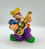 Klaun gra na gitarze fajna fryzura figurka kolekcj