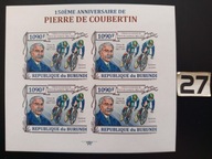 Sport olimpijski , Pierre De Coubertin , Burundi MNH cięty