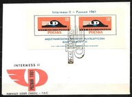 *FDC ROCZNIK 1961 Fi bl 29II kas. WYSTAWA FILATELISTYCZNA - POZNAŃ