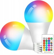 ŻARÓWKA LED KULA RGB ZMIENIAJĄCA KOLORY Z GWINTEM E27 LAMPA + PILOT
