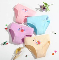 Zestaw 4 szt. bawełnianych majteczek dla dziewczynki 4 lata wygoda miękkość