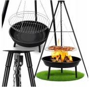 Grill Ogniskowy Trójnóg 50cm, Palenisko Ogrodowe DUŻE