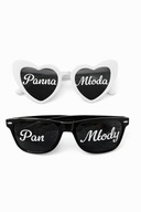 Okulary wesele ślub, do zdjęć dla fotografa fotobudka Panna Młoda Pan Młody