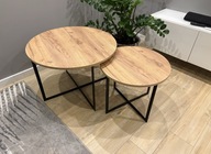 Stolik kawowy zestaw 2w1 LOFT -Nowy