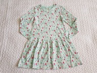 Cool Club sukienka błękit i kwiatki nowa roz 128