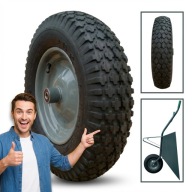 KOŁO DO TACZKI 4.80/4.00-8 400MM NOWE POMPOWANE DĘTKOWE OŚ 12MM BICO