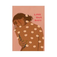 Plakat „Love Your Body” – Artystyczna Grafika Self-Love