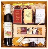 KOSZ PREZENTOWY PREZENT na dzień dziadka i babci UPOMINEK MIÓD prezent