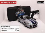 Samochód RC do driftu LDRC 1899 1/18 RWD zdalnie sterowany NISSAN GT-R R34