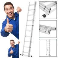 DRABINA ALUMINIOWA TELESKOPOWA SKŁADANA WIELOFUNKCYJNA PRZEGUBOWA 3X7 4.25M