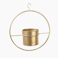 Złota metalowa wisząca osłonka na doniczkę jak HOME&YOU