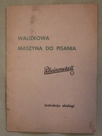 Rheinmetall - WALIZKOWA MASZYNA DO PISANIA - Instrukcja obsługi