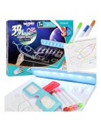Magiczna Tablica 3D Podświetlana LED do Rysowania Okulary Szablony Prezent