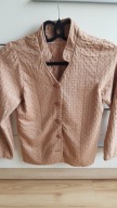 bluzka fakturowana beżowa 38