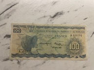 Rwanda - Burundi - 100 franków - 1960 - bardzo rzadki