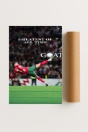 Plakat bez ramy 40x50cm Cristiano Ronaldo GOAT CR7 Piłka Nożna Sport Hit
