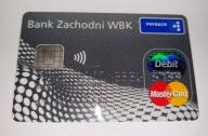 Karta debetowa Bank Zachodni WBK- używana