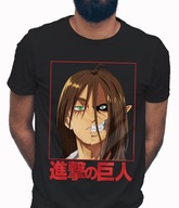 Koszulka męska bawełniana z nadrukiem anime ATTACK ON TITAN ATAK TYTANÓW