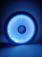 Lampa LED siłownia „25 KG” 3D – dwustronna, RGB z pilotem 16 kolorów