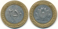Iran 250 Rials - 2002r Bimetal ... Monety