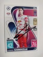 Karta topps mach attax autograf RB Leipzig Champions League Szoboszlai