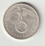 III Rzesza 5 marek 1938 A piekny stan