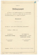 Niemcy 1939 Egzamin świadectwo finanse Opawa