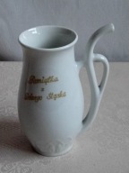 Pijałka porcelanowa ĆMIELÓW - Pamiątka z Dolnego Śląska