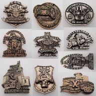 Znaczek, odznaka, blacha zlotowa, motocyklowa No.2870 Zestaw 10 sztuk