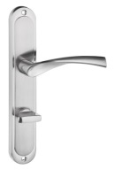 Klamka wewnętrzna Metal-Bud Długi, Szyld z blokadą WC