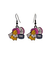 Kolczyki z kotami w słoiku, kocie tabletki