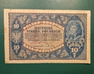 Banknot 10 Marek Polskich 1919,II seria EE