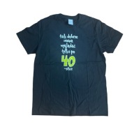 Koszulka t-shirt z krótkim rękawem czarny z napisem M Stedman
