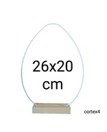 Obręcz metalowa jajko jajo z podstawą 26x20 cm stroik Wielkanocny