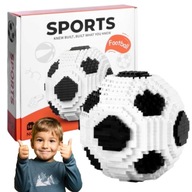 KLOCKI KONSTRUKCYJNE PIŁKA NOŻNA 800 ELEMENTÓW 3D PREZENT DLA DZIECI