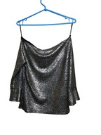 NOWA bluzka wieczorowa glamour zloto czern M&S M L