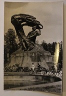 WARSZAWA - Pomnik Chopina, CZYSTA, 1966 rok, RZADSZA ODMIANA