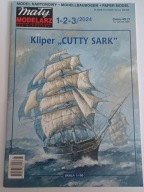 Kliper herbaciany "Cutty Sark" 1:150 Mały Modelarz nr 1-2-3/2024