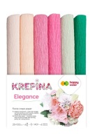 Happy Color KREPINA FLORYSTYCZNA 6 kolorów 25x100 cm MIX ELEGANCE
