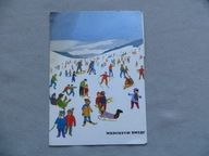 GRZEGORZ MORYCIŃSKI WESOŁYCH ŚWIĄT DZIECI NARTY SANKI NA STOKU Lata 60/70