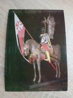 POCZTÓWKA _ PEŁNE UZBROJENIE HUSARZA / TOWARZYSZA HUSARSKIEGO XVII w. __