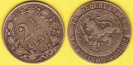 HOLANDIA 2 1/2 CENTS 1881 r.