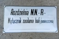 Szyld emaliowany tablica tabliczka informacyjna PRL industrial loft