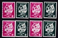 RUMUNIA, znaczki antykomunistyczne, druk na Zachodzie w latach 50/60, /BC/